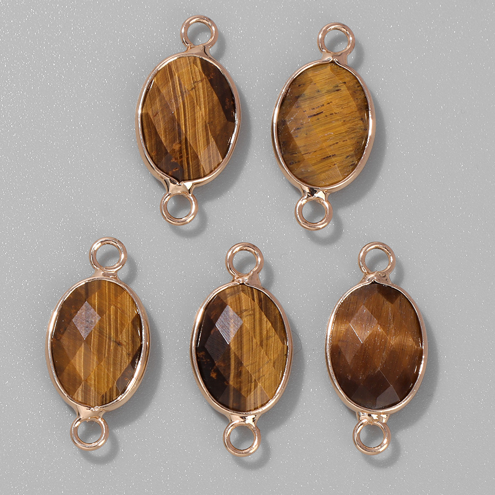 Crystal Pendant Necklace Natural Stone - Facetada Pedra Natural Pingentes, Olho de