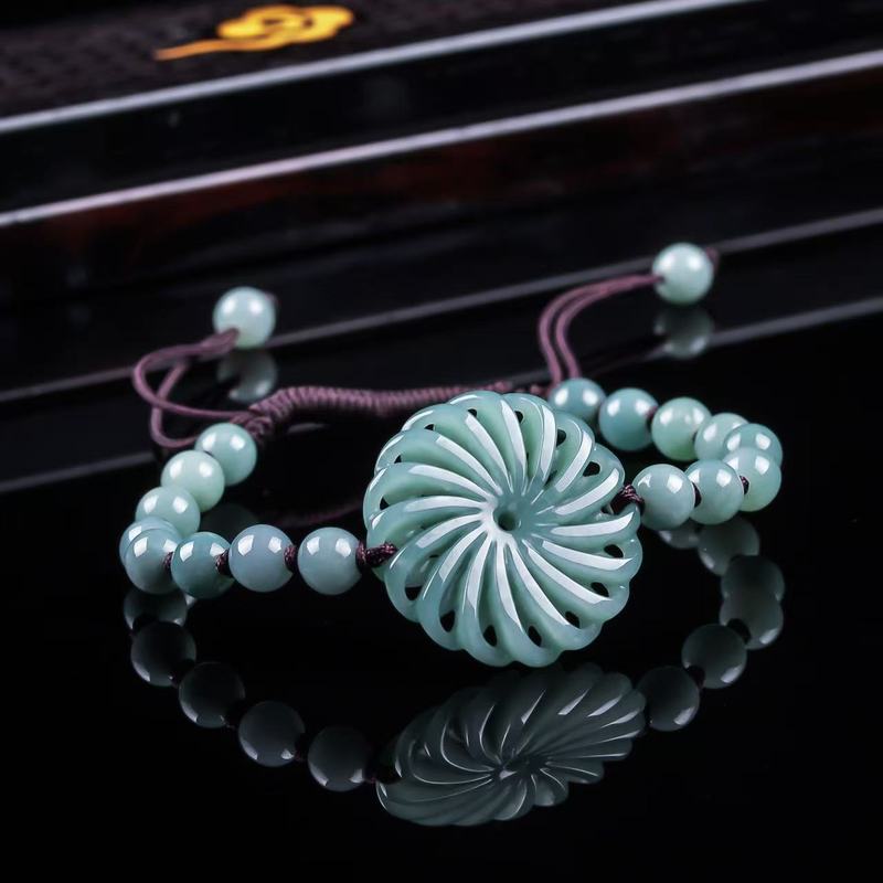 Bracelets - Pulseira de Contas Redondas de Jadeíta