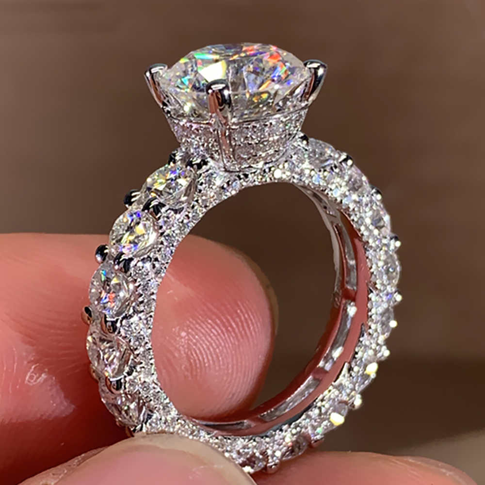 Moissanite Engagement Ring 1 Carat - Anel de Noivado Personalizado em Ouro
