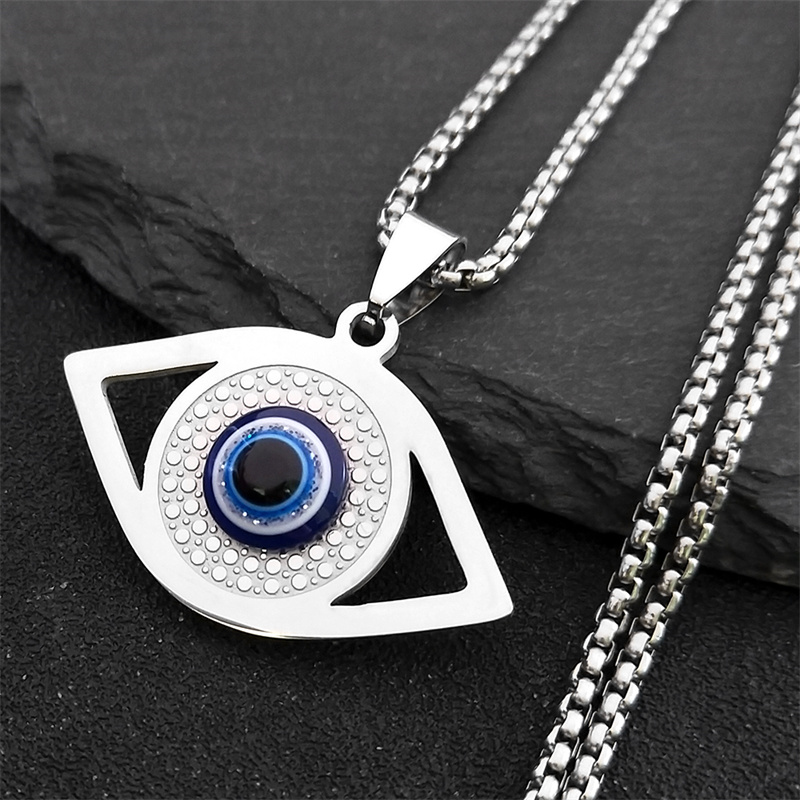 Necklaces - Colar Islâmico Hamsa Olho Grego Azul