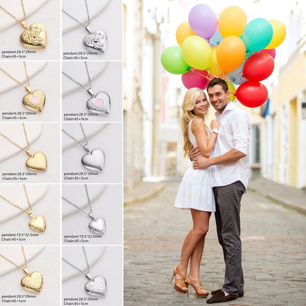 Heart Locket Necklace Photo - Colar DIY com Foto e Imagem
