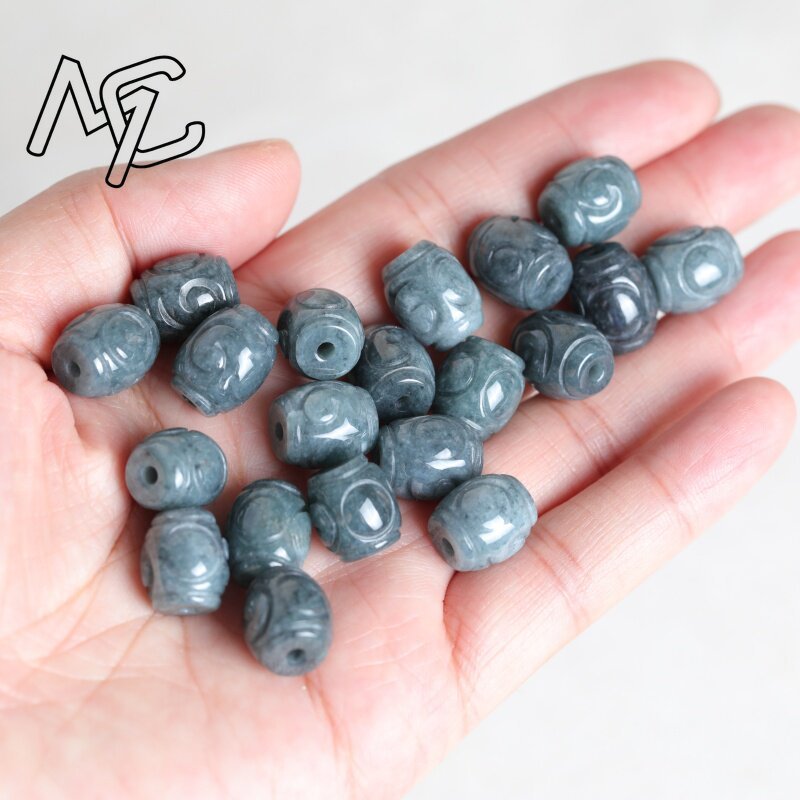 5 Peças de Contas de Jade Azul - Earrings avaliação e preço