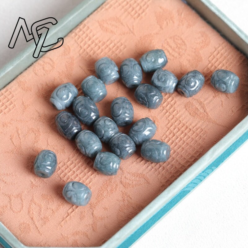 5 Peças de Contas de Jade Azul - Earrings avaliação e preço