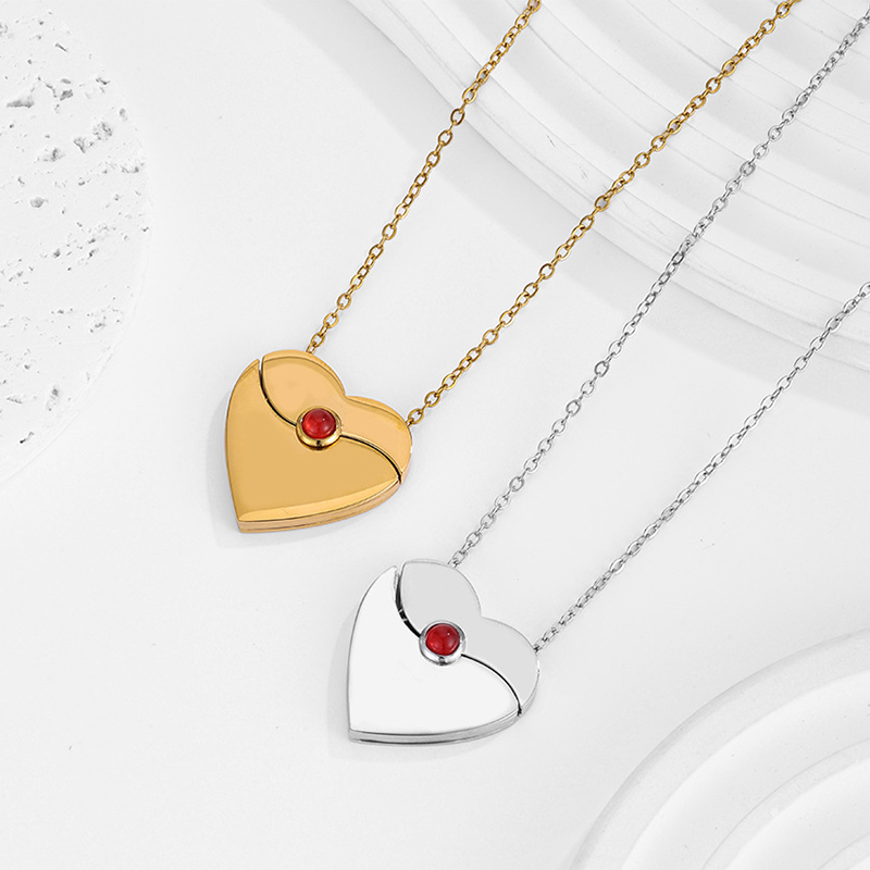 Colar Personalizado Letdiffery - Heart Locket Necklace Photo avaliação e preço