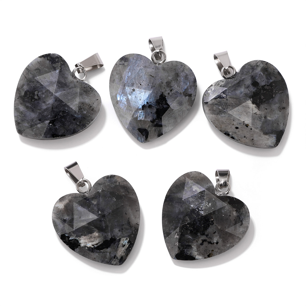 Pingente de Coração Facetado d - Crystal Pendant Necklace Natural Stone avaliação e preço
