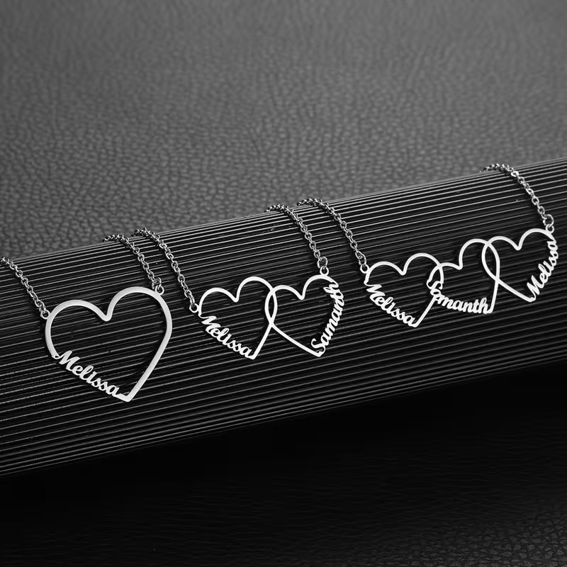 Colar Personalizado com Nomes  - Custom Name Necklace Stainless Steel avaliação e preço