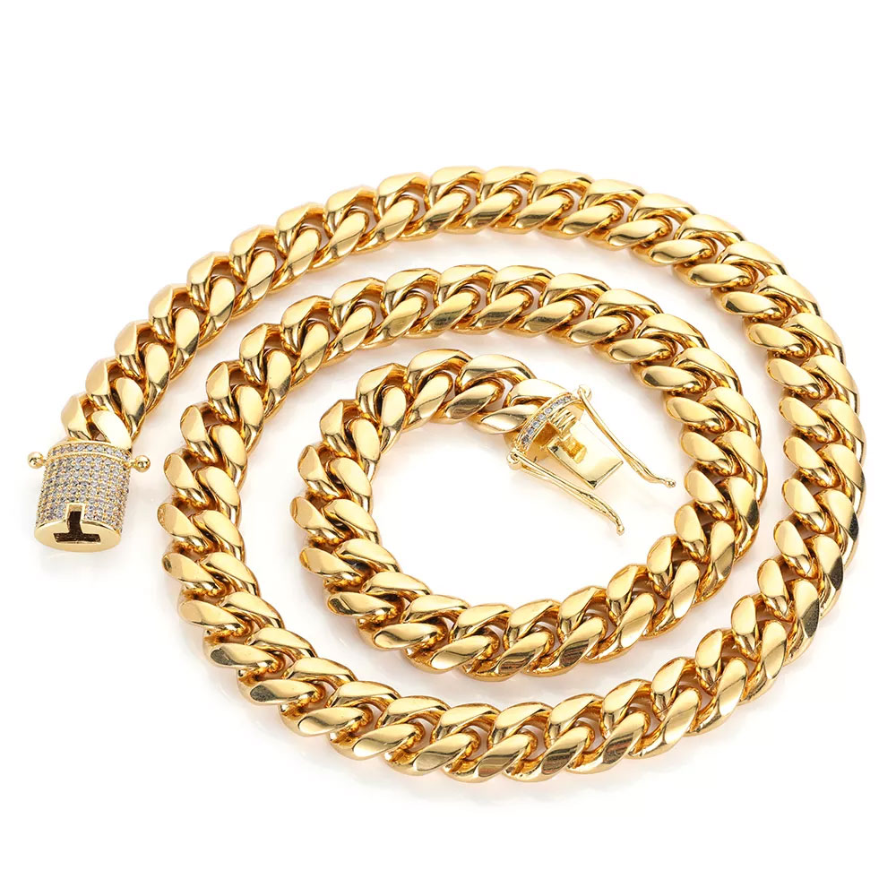 Corrente cubana hip hop 6-12mm - Cuban Link Chain 12Mm avaliação e preço