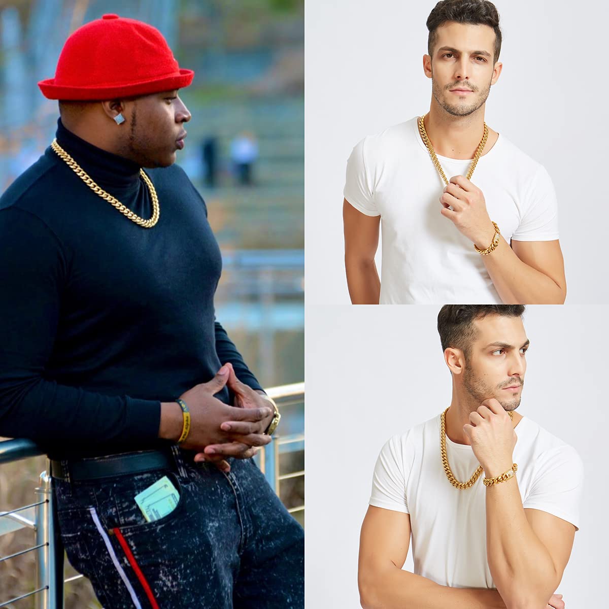 Corrente cubana hip hop 6-12mm - Cuban Link Chain 12Mm avaliação e preço