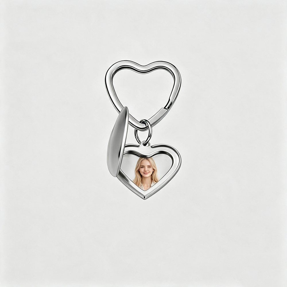 Fnixtar 10 peças de chaveiros  - Heart Locket Necklace Photo avaliação e preço