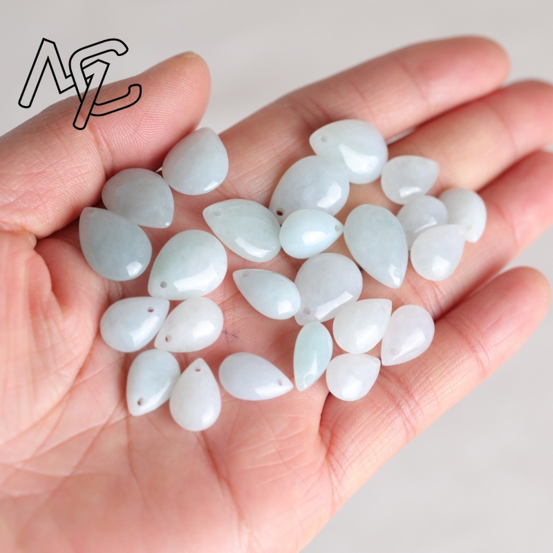 5 peças de contas de jade natu - Earrings avaliação e preço