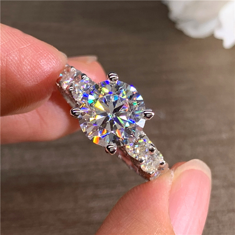 Anel de Noivado Personalizado  - Moissanite Engagement Ring 1 Carat avaliação e preço