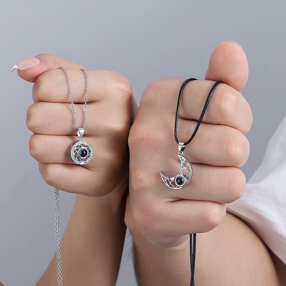 2 pçs casal magnético correspo - Magnetic Couple Matching Necklaces avaliação e preço