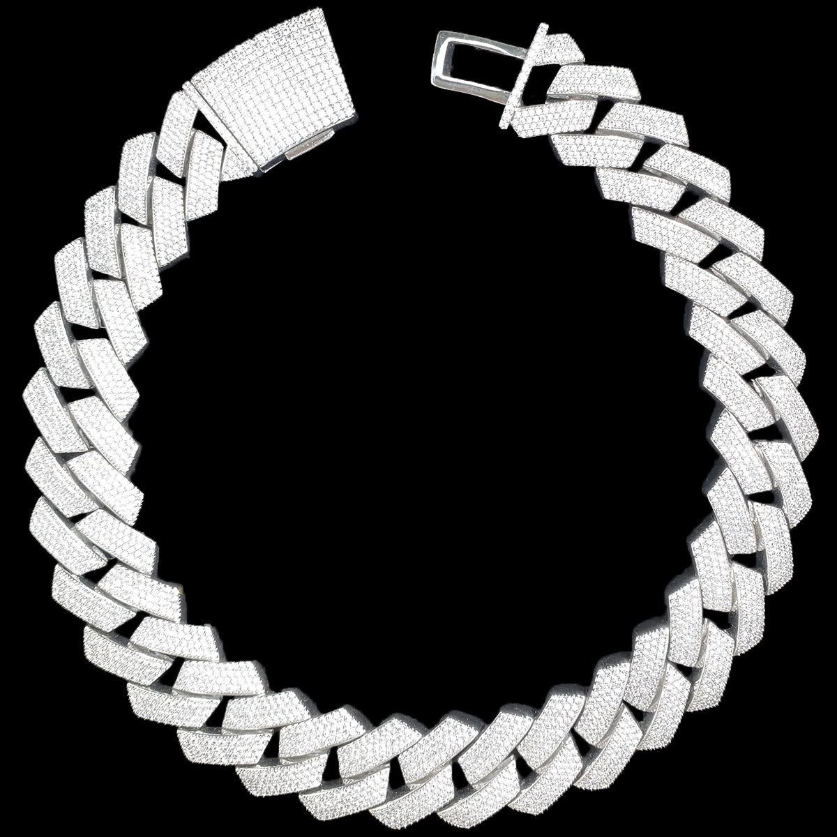 Aokaishen masculino hip hop co - Cuban Link Chain 12Mm avaliação e preço