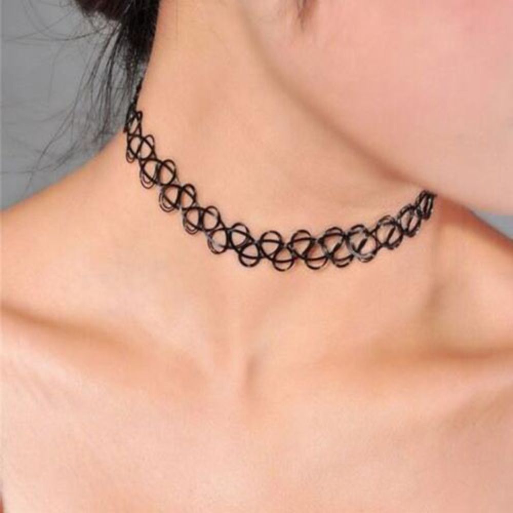 Multi Color Trançado Peixe Fio - Pearl Choker Necklace Vintage avaliação e preço