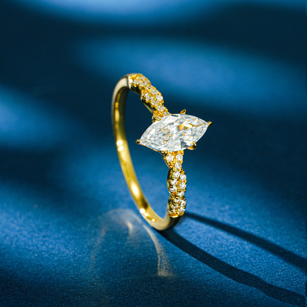 Anel de Moissanite Lumira 100% - Moissanite Engagement Ring 1 Carat avaliação e preço