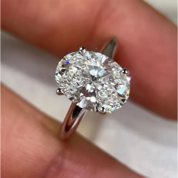 Anéis de Noivado Femininos com - Moissanite Engagement Ring 1 Carat avaliação e preço